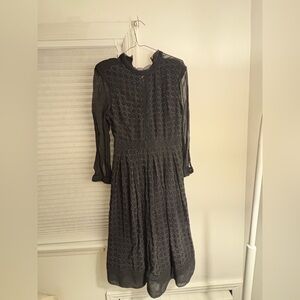 All Saints Black Long Sleeve Dress